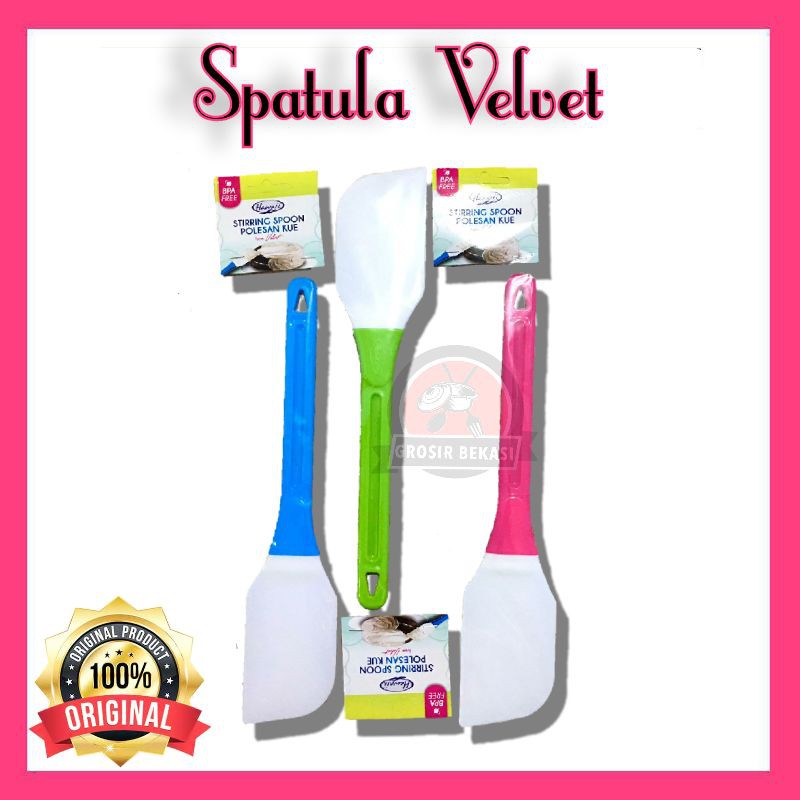 Spatula Premium Merk Hawaii Polesan Velvet Butter Cream / Solet Tebal