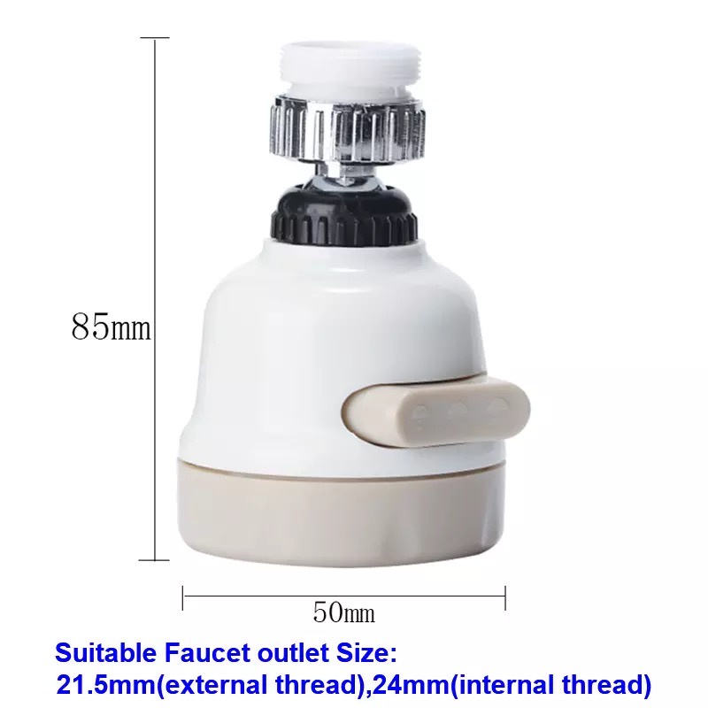 [EIKE] TURBO FAUCET SPRAYER 360 FLAZZ SAMBUNGAN KERAN AIR 3 MODE PENGHEMAT AIR 360 DERAJAT