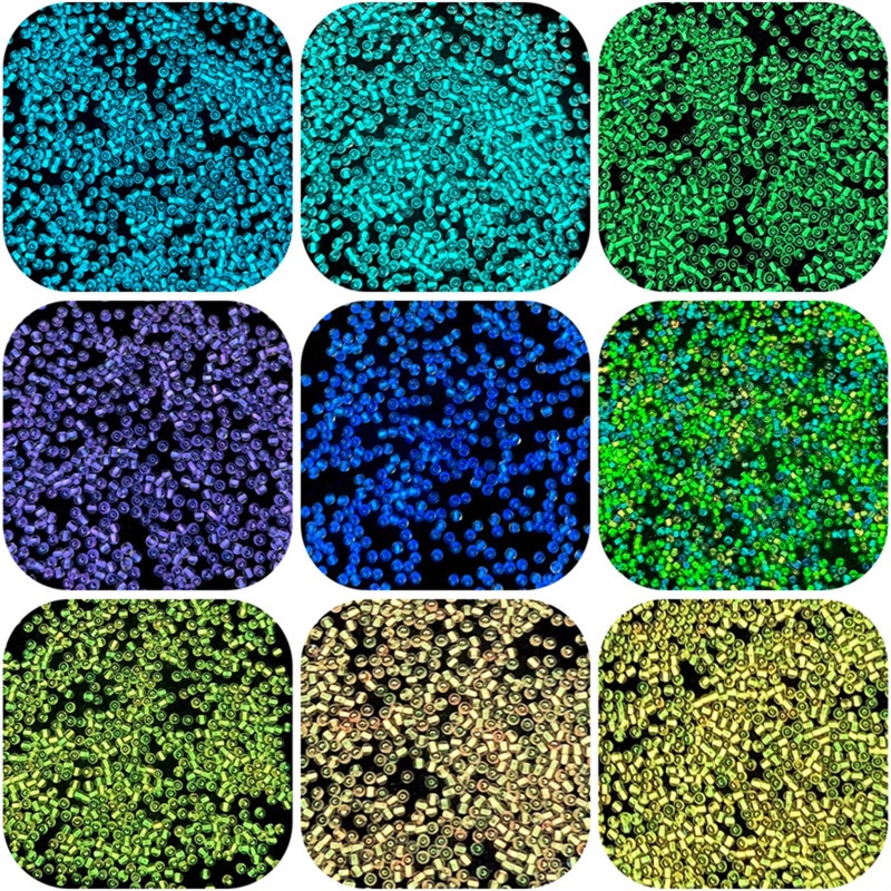 Siy 660Pcs Reaktif Berubah Warna Untuk Manik Pony Manik Akrilik Glowing Untuk DIYBracele
