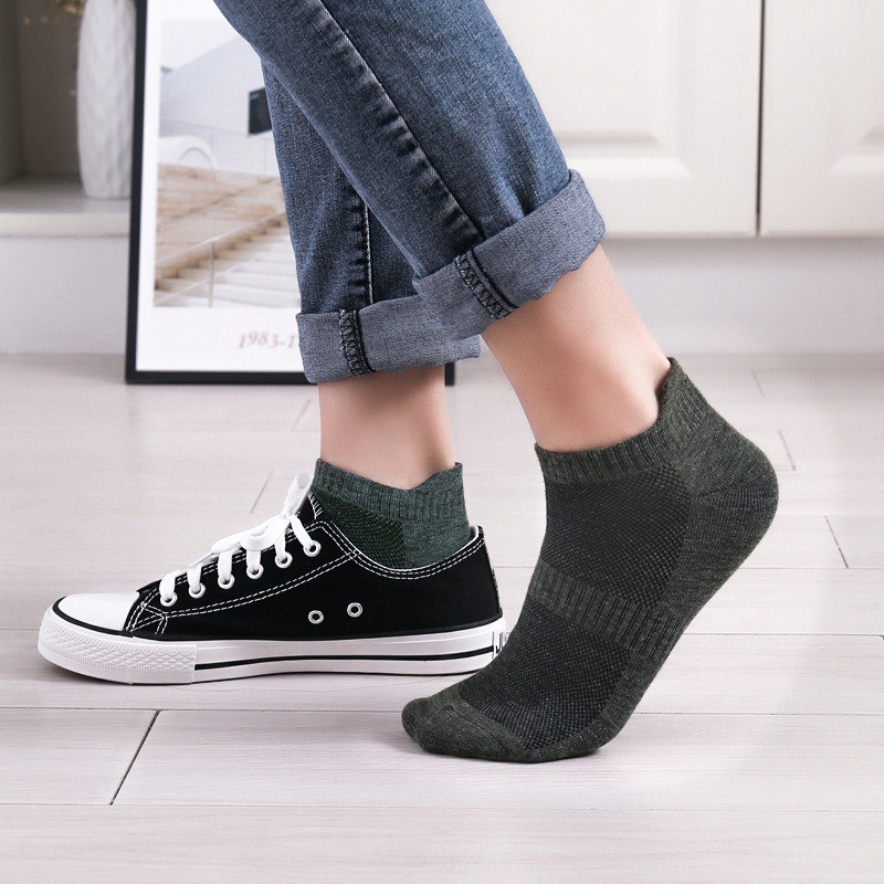 KAOS KAKI COWOK LOW CUT IMPORT SOCKS PRIA WANITA BREATHABLE DENGAN LUBANG ANGIN (VH)