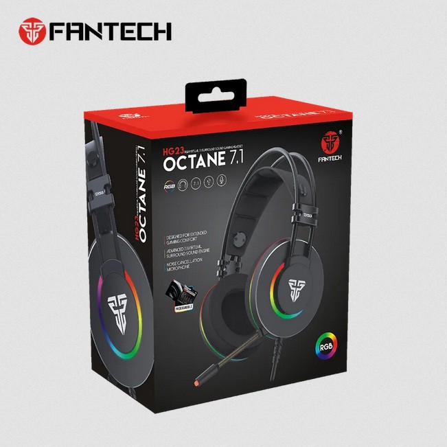 Headset Head set Earphone Headphone Game Gaming Gamers Fantech HG 23 HG-23 HG23 OCTANE 7.1 PC Laptop