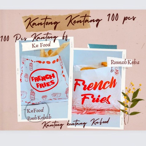 

KANTONG FRENCH FRIES 100 PCS/ Kantong Kentang