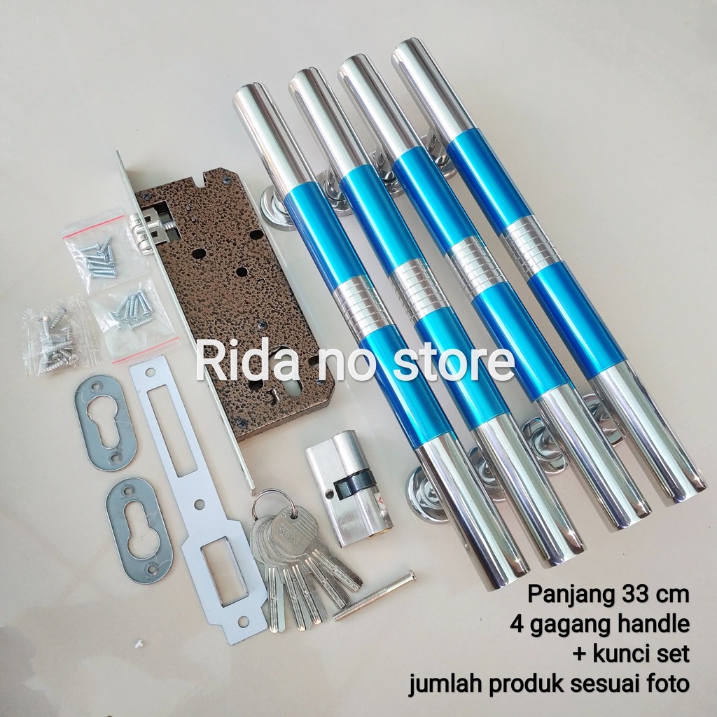 Fullset Handle Pegangan Pintu Rumah  - Tarikan Gagang Pintu Rumah Stainless - Kunci Pintu