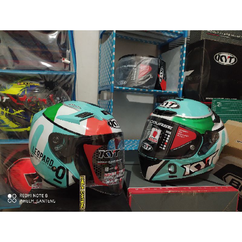 Jual helm couple kyt leopard tt course dallaporta dan venom open locatelli Shopee Indonesia