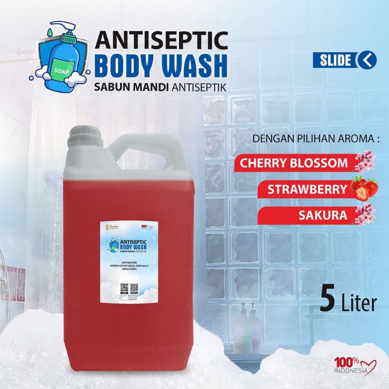 BODY WASH antiseptic aneka aroma wangi kemsanjurigen 5 liter