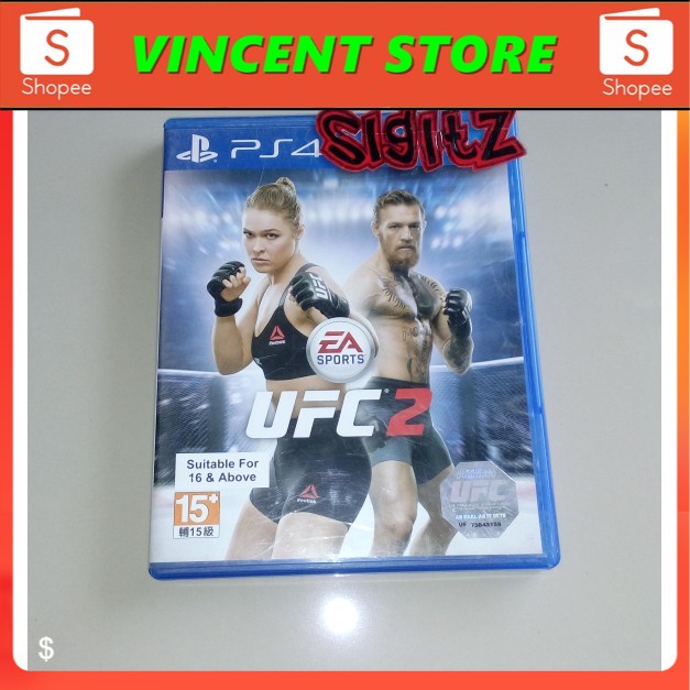 PRODUK ORIGINAL  bd PS4 kaset game UFC 2