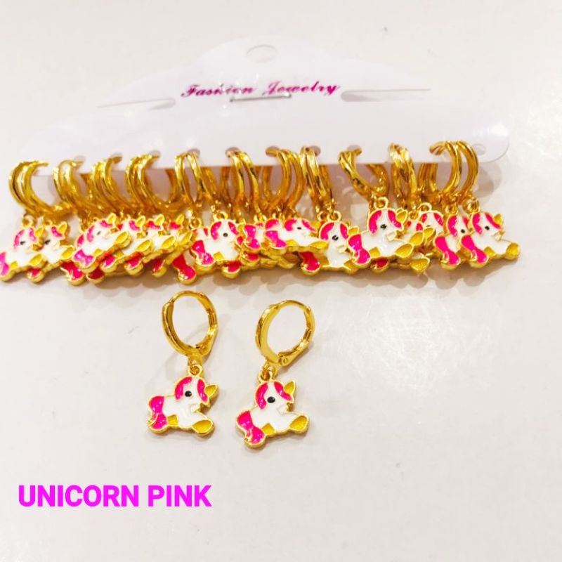 Anting Anak Unicorn Karakter Kartun Xuping Perhiasan Lapis Emas