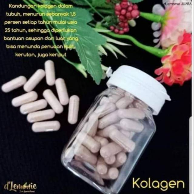 Collagen C-lemonie isi 30 kapsul Collagen lemonieskin super whitening