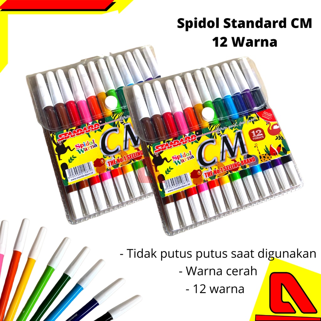 

SPIDOL WARNA WARNI STANDARD CM 12 WARNA