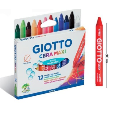 

GIOTTO CERA MAXI 12 , 24 COLOURS