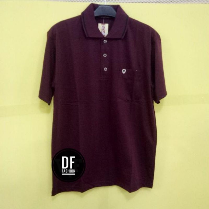 Kaos Kerah Wangky/Kerah Polo Shirt Katun TC/kaos kerah saku