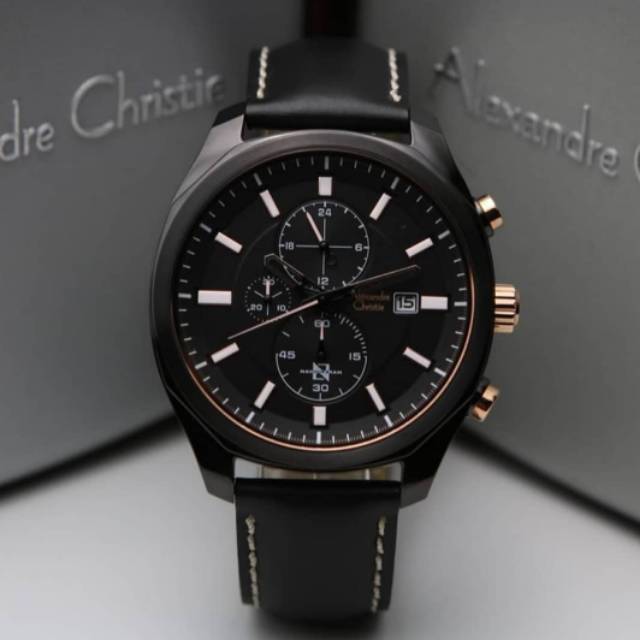 JAM TANGAN ALEXANDRE CHRISTIE COWOK AC 6550 ORIGINAL