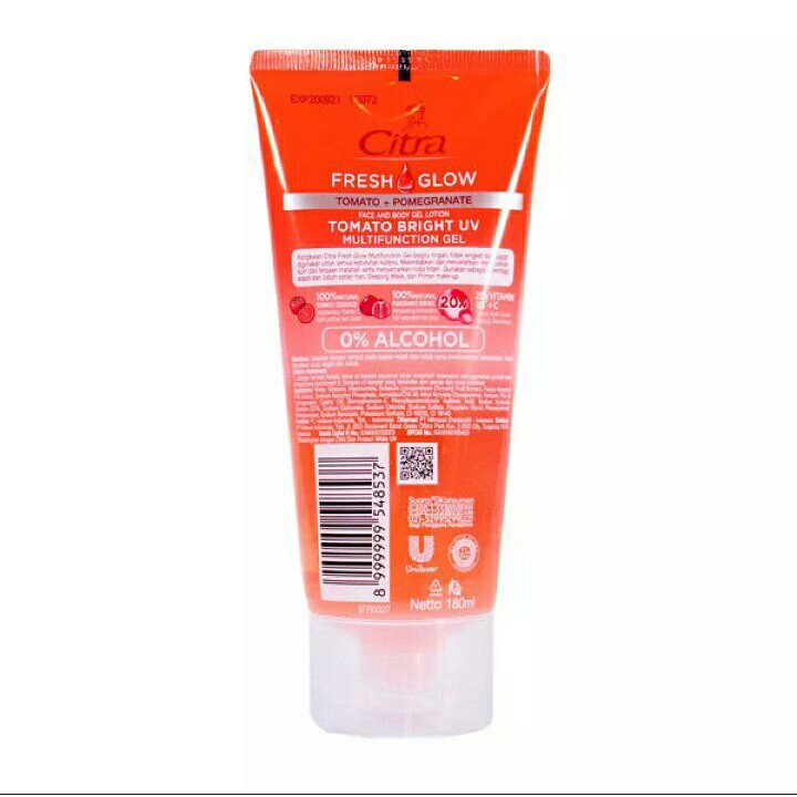 CITRA FRESH GLOW TOMATO MULTIFUNCTION GEL 180 ML