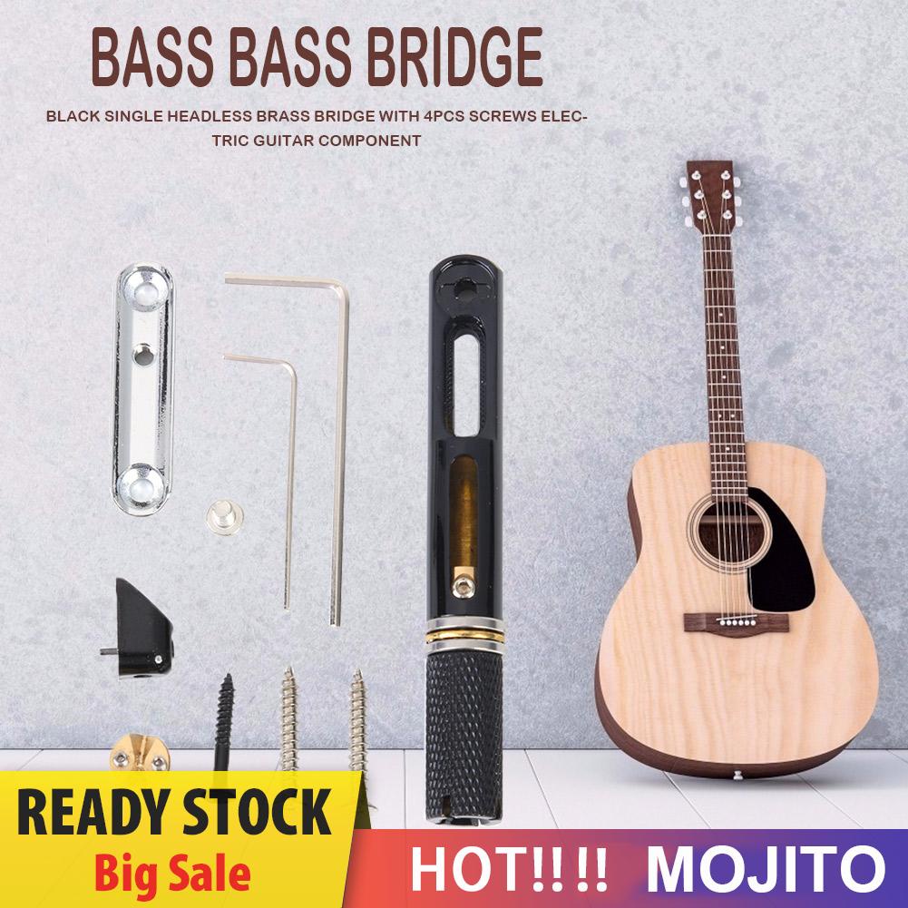 Set Bridge Headless 5 Senar Bahan Nikel Warna Hitam Untuk Gitar Elektrik