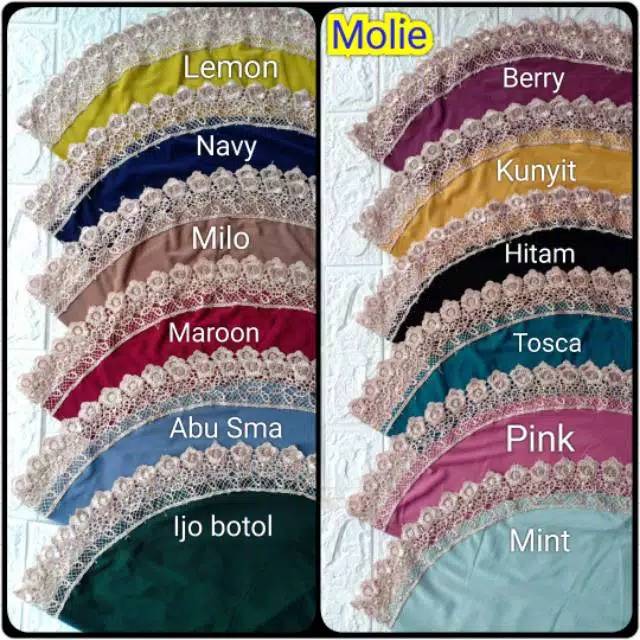 [Uus Hasanah]••MOLIE RENDA••hijab instan•Kerudung instan•jilbab instan jersey•• jersey renda