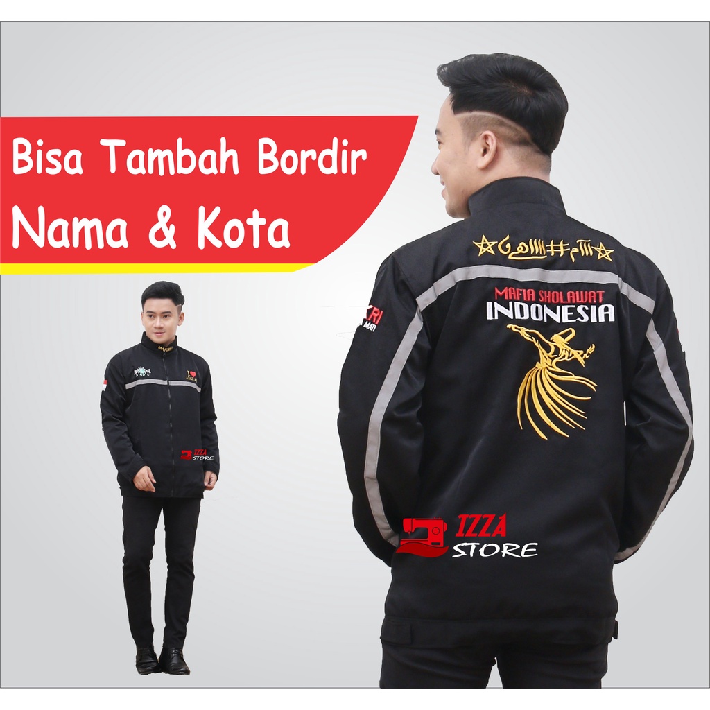 JAKET MAJLIS MAFISHO + BORDIR NAMA | Promo jaket majelis mafisho / mafia sholawat / mafish