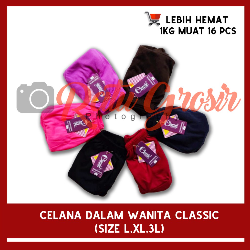 1 PCS Celana Dalam Wanita / CD Wanita / LINGERY CD Wanita Katun Classic SIZE XXL – Ratu Grosir