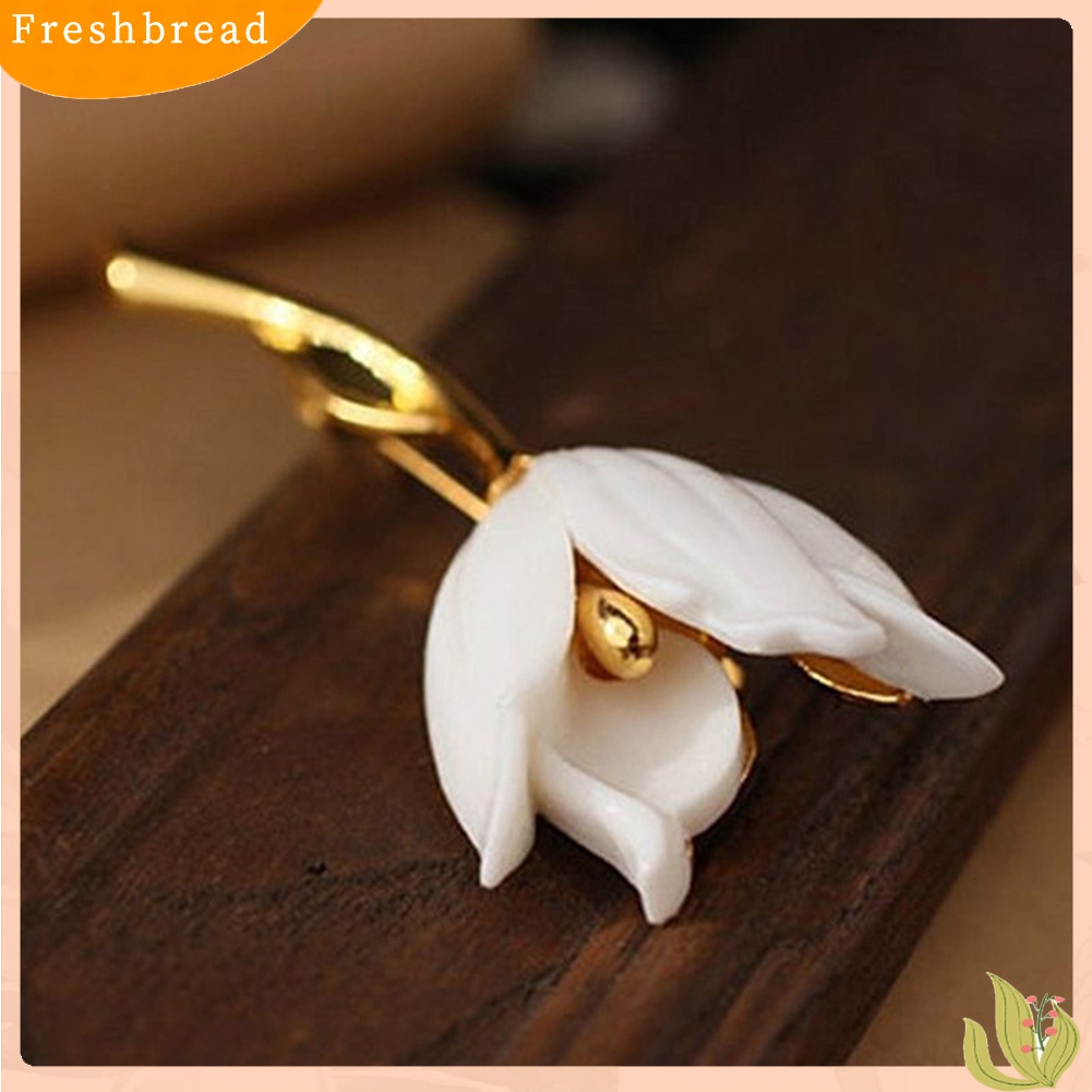 [ TERLARIS]Fashion Women Flower Tulip Enamel Brooch Pin Lapel Collar Scarf Decor Jewelry