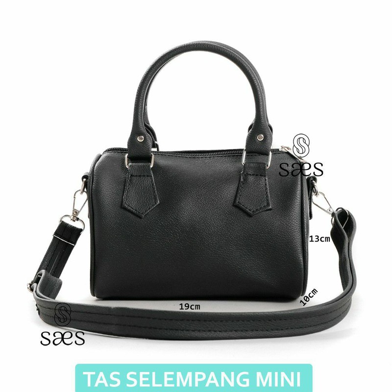 SAES MELATI SLING BAG VINTAGE BLACK MINI SHOULDER BAG CROSSBODY BAG Viola Saes shop 001