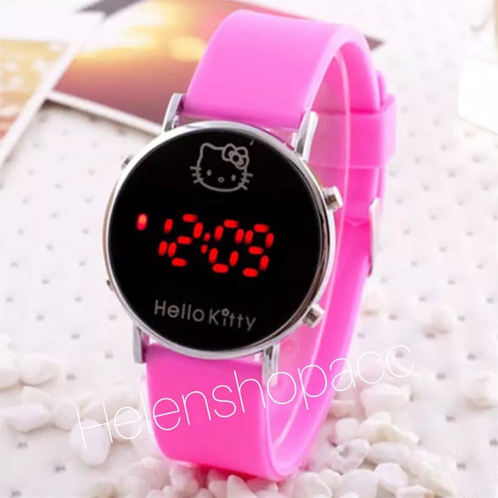 Murah jam led anak hello kitty OpalStore