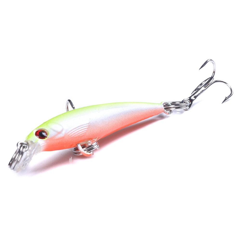 HENGJIA 8Pcs 5.0cm/2.2g Mini Pencil Minnow Umpan Pancing Topwater Swimbait Fishing Lure Ikan Bass