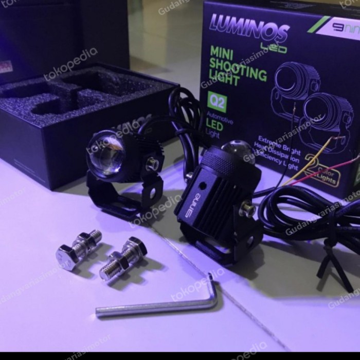lampu tembak model D2 seri Q2 luminos bisa nyala putih / kuning promo - luminos q2