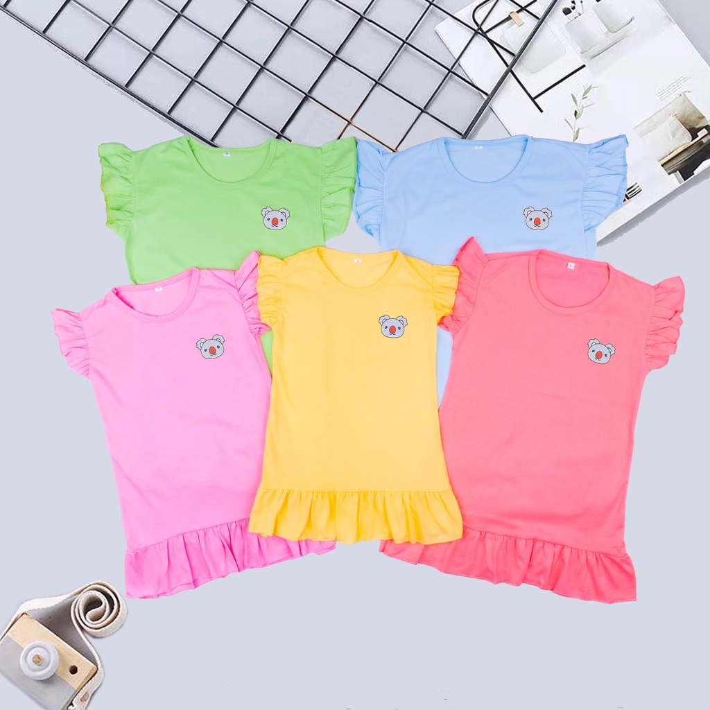 IL - DRESS KOALA RUFFLE ANAK / RUFFLE POLOS KOALA ANAK / DASTER ANAK USIA 1 - 5 TAHUN 5 Penilaian