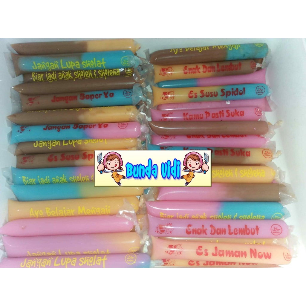 Plastik Es Sablon  3x23 / Plastik Es Mambo Sablon / Plastik Sablon /Plastik Es Pensil