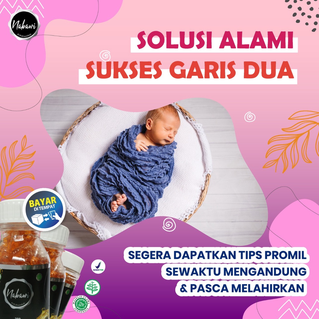 Promil Nabawi Al Mubaarokah Habatussaudah Oil Sumac Propolis Zaitun Herbal garis dua Program Hamil