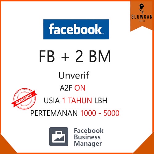 Akun FB Ads + 2 BM Limit 700k/350k ($50 / $25) (RANDOM) Akun Fb + 2 Business Manager