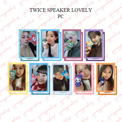 [READY / SET] TWICE BLUETOOTH SPEAKER LOVELY TWIC PHOTOCARD UNOFFICIAL FANMADE TW YANGPASHOP TW SANA