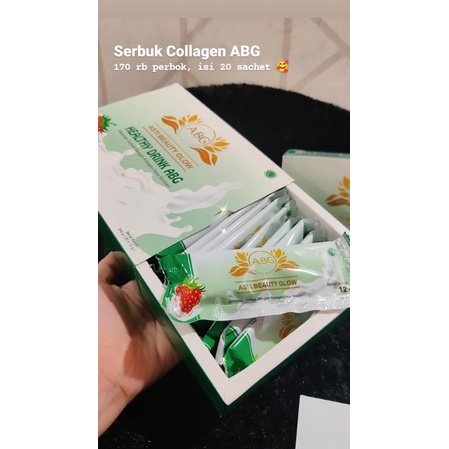 serbuk collagen Abg kemasan saset isi 20saset