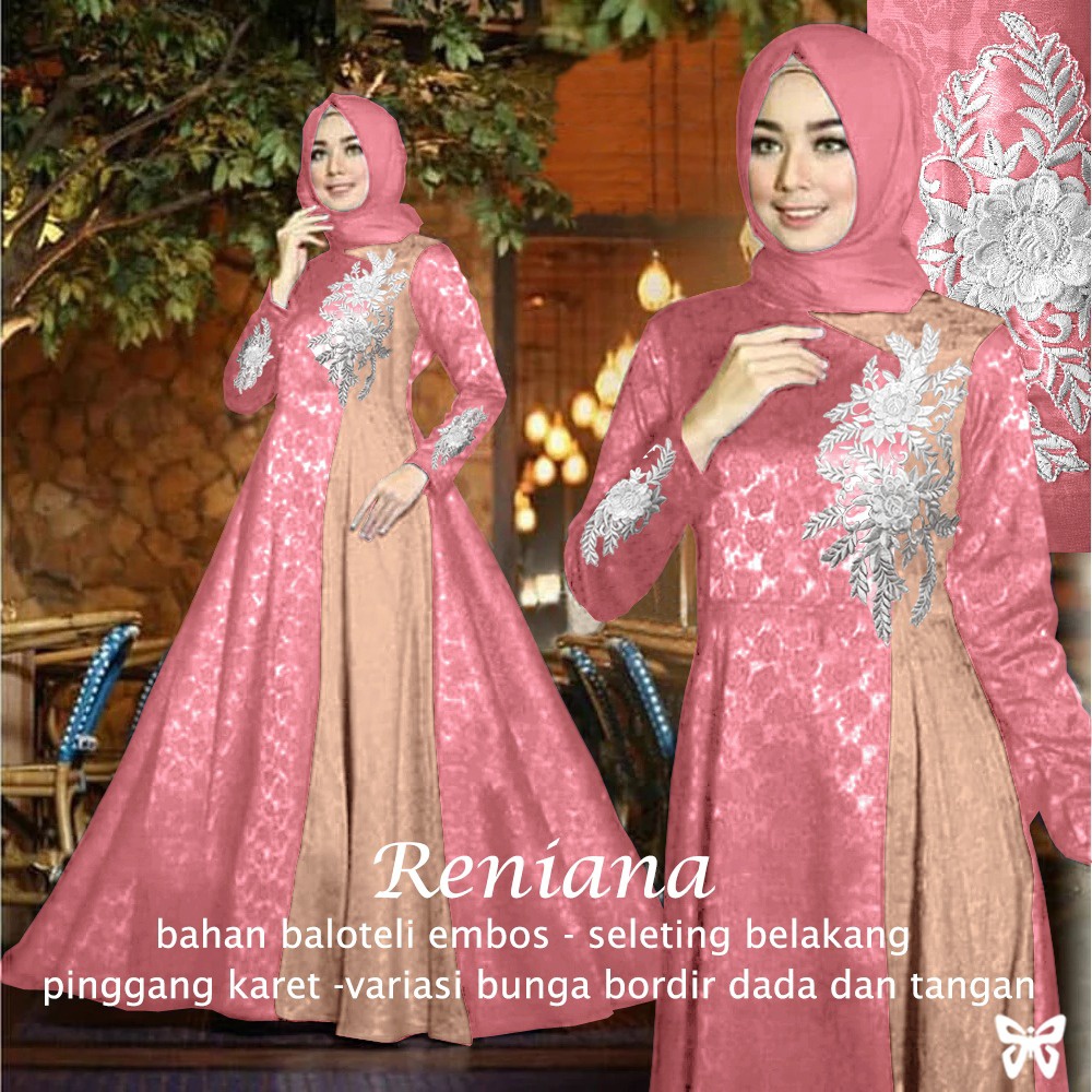 HOPYLOVY - Gamis Syari Jumbo LD 110 Terbaru Reniana