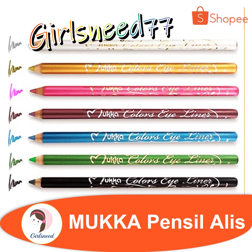 MUKKA Pensil Alis 6 Warna GIRLSNEED77