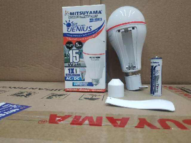 Lampu Bohlam Emergency Jenius 15 Watt Ajaib 1 Batera iMS-E3915 New