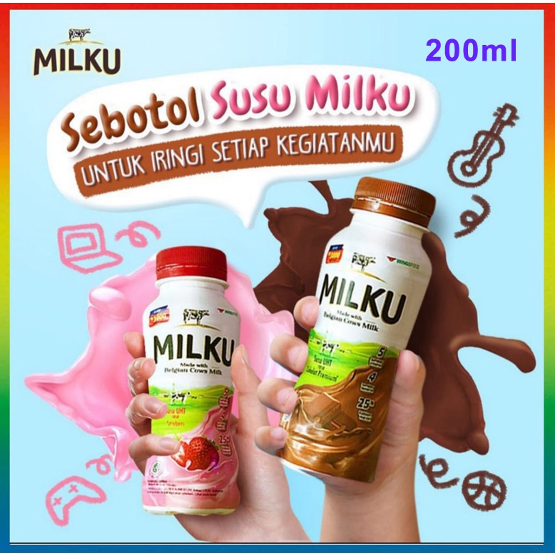 

MILKU susu UHT 200 ml 200ml milk