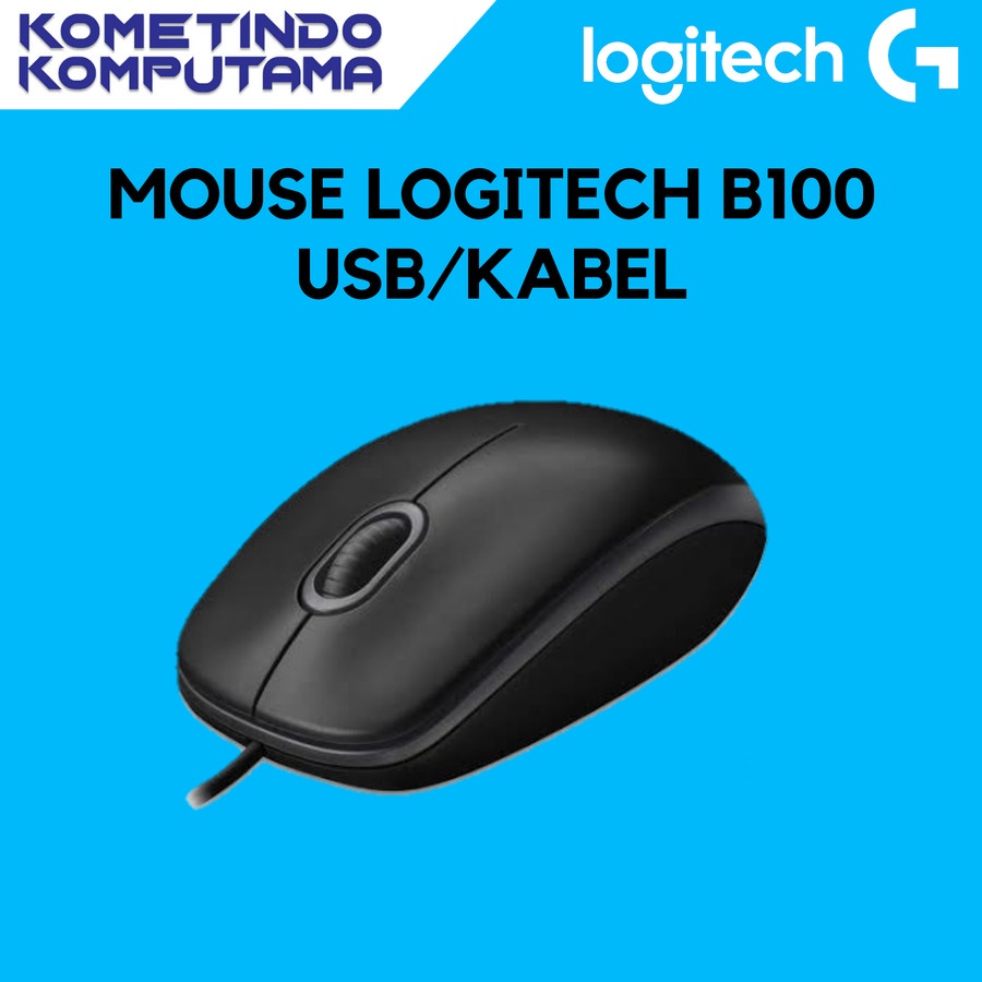 MOUSE LOGITECH B-100 USB B100 ORIGINAL GARANSI 100% RESMI