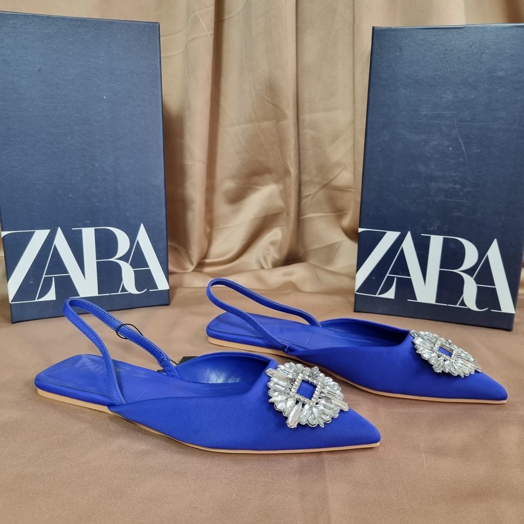 SEPATU ZR HEELS WANITA FUSCHIA SHIMMERY ( FLAT )