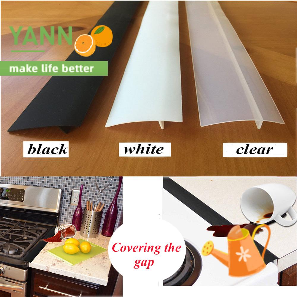 Yann 1 / 2pcs Cover Pelindung Celah Kompor / Oven Bahan Silikon Flexible Tahan Panas Anti Tumpah