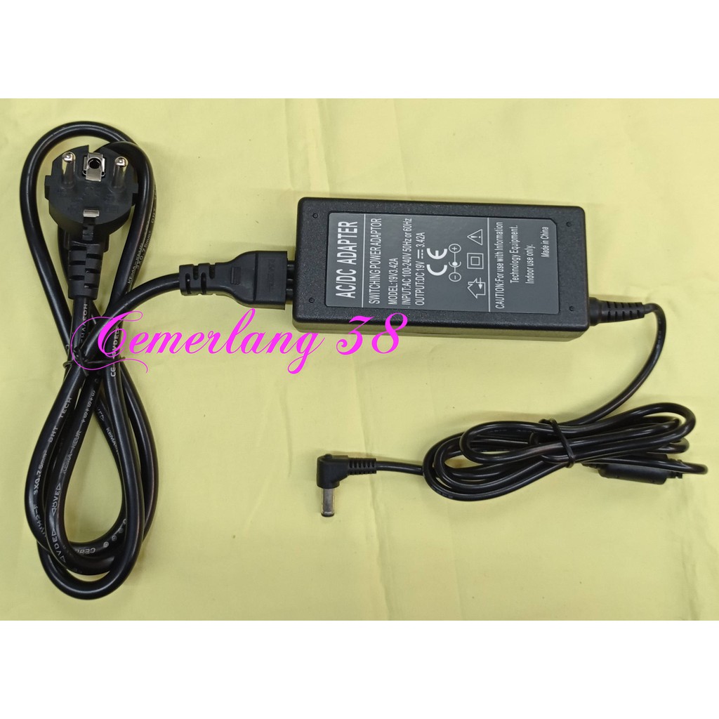 Adaptor / Charger Laptop / Notebook 19V-3,42A + Kabel Power AC 19 V