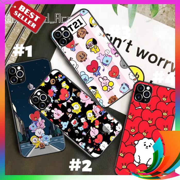 【TERBARU】 Premium Case Hp Glass BT21 Vivo Y12