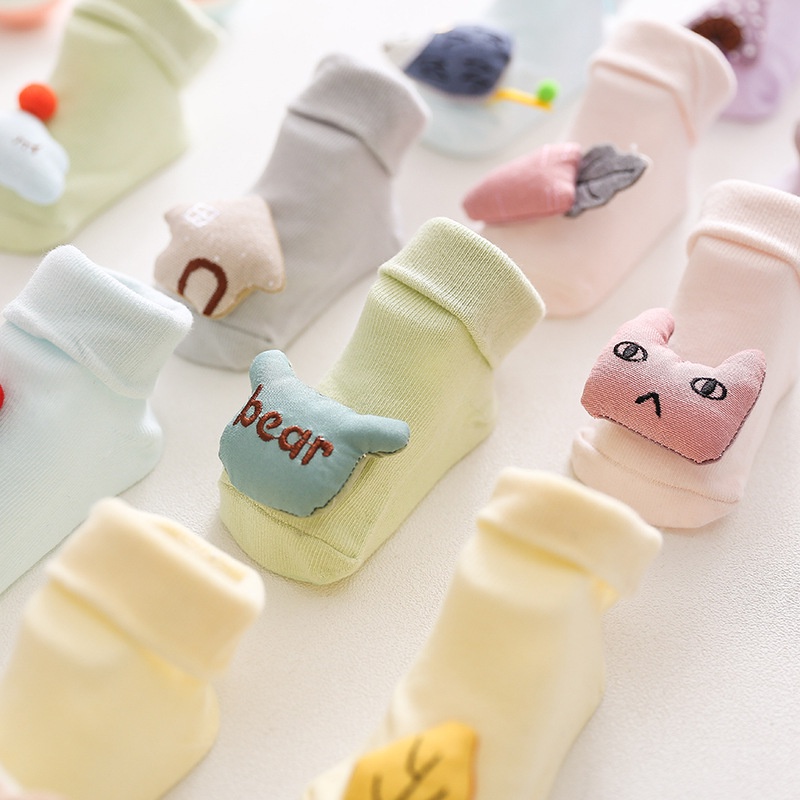 MURMURE.BABY | KAOS KAKI ANAK BAYI BALITA LUCU 3D TIMBUL KARAKTER BABY CUTE SOCKS WOODLAND SERIES