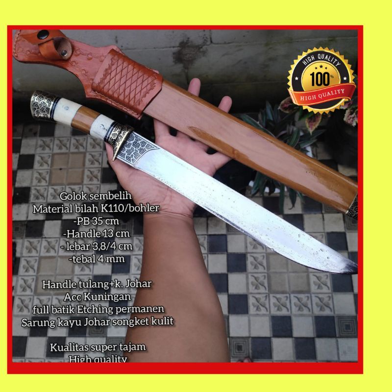 PISAU SEMBELIH MATERIAL BILAH BOHLER K110 SUPER TAJAM