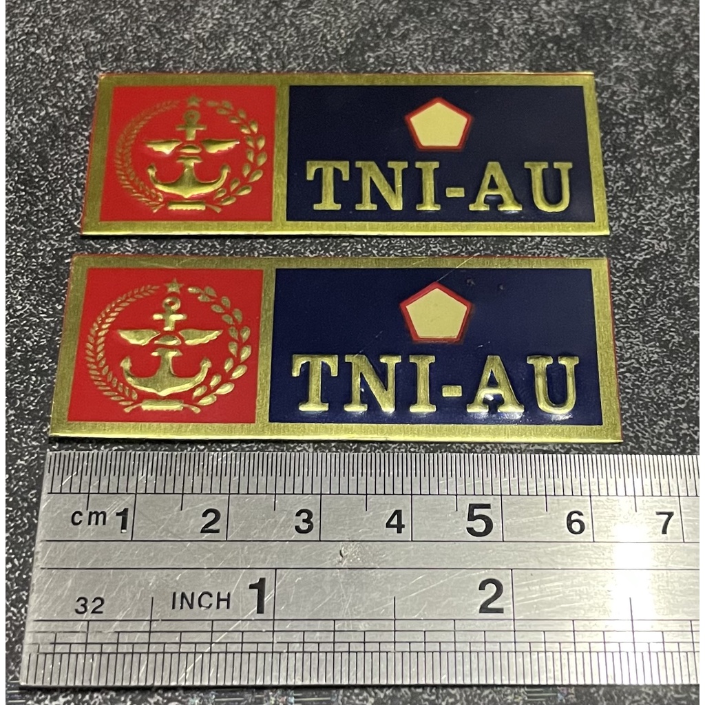 Sticker Plat TNI AU - Stiker Plat TNI AU  - Stiker TNI AU Mobil - Stiker Motor TNI AU