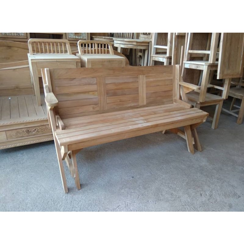 KURSI MAGIC OUTDOOR JATI/KURSI GARDEN BANGKU LIPAT FURNITURE JEPARA-4