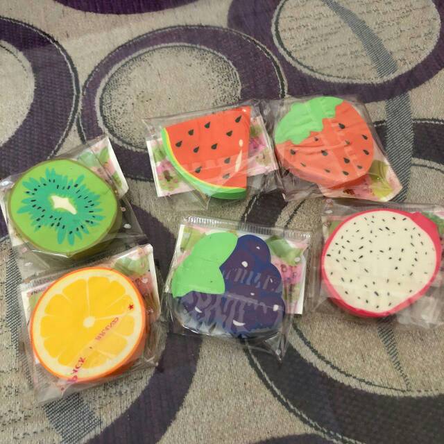 

23 Pcs Eraser/ penghapus model buah buahan