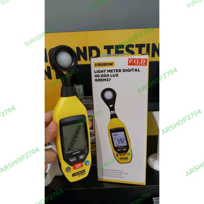 Krisbow Alat Ukur Light Meter Digital 40.000 Lux