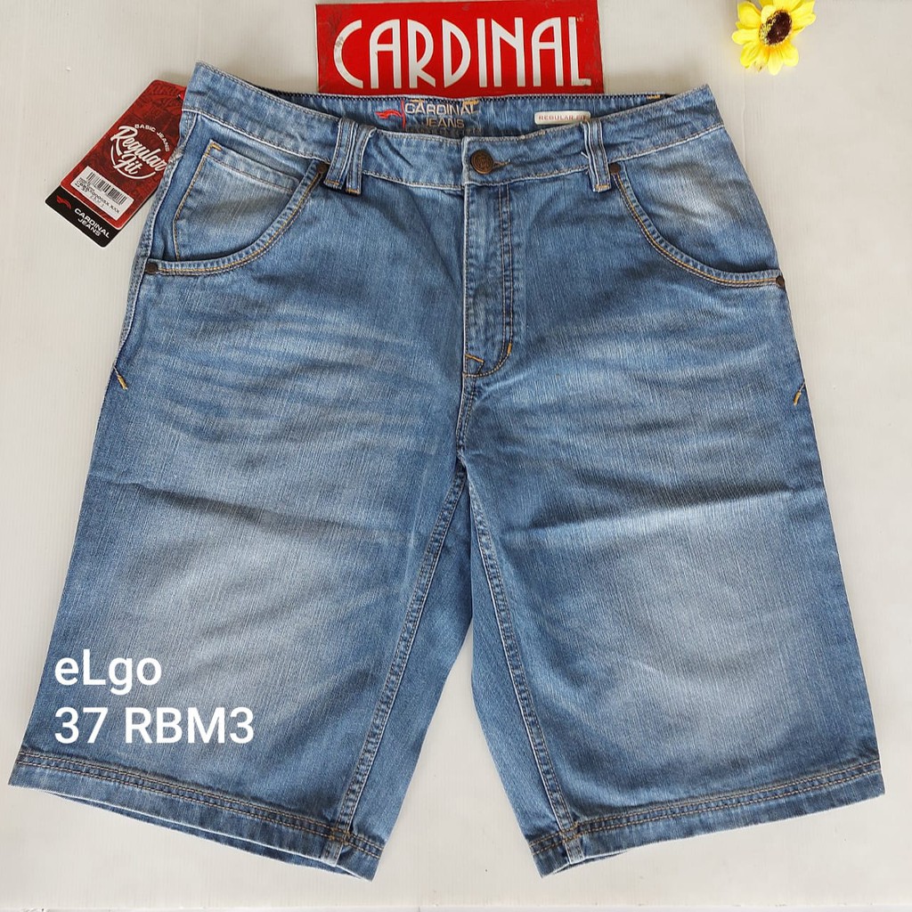 BB 37-RBM CARDINAL JEANS CASUAL Celana ( REGULER FIT ) Pria Celana Pendek Original