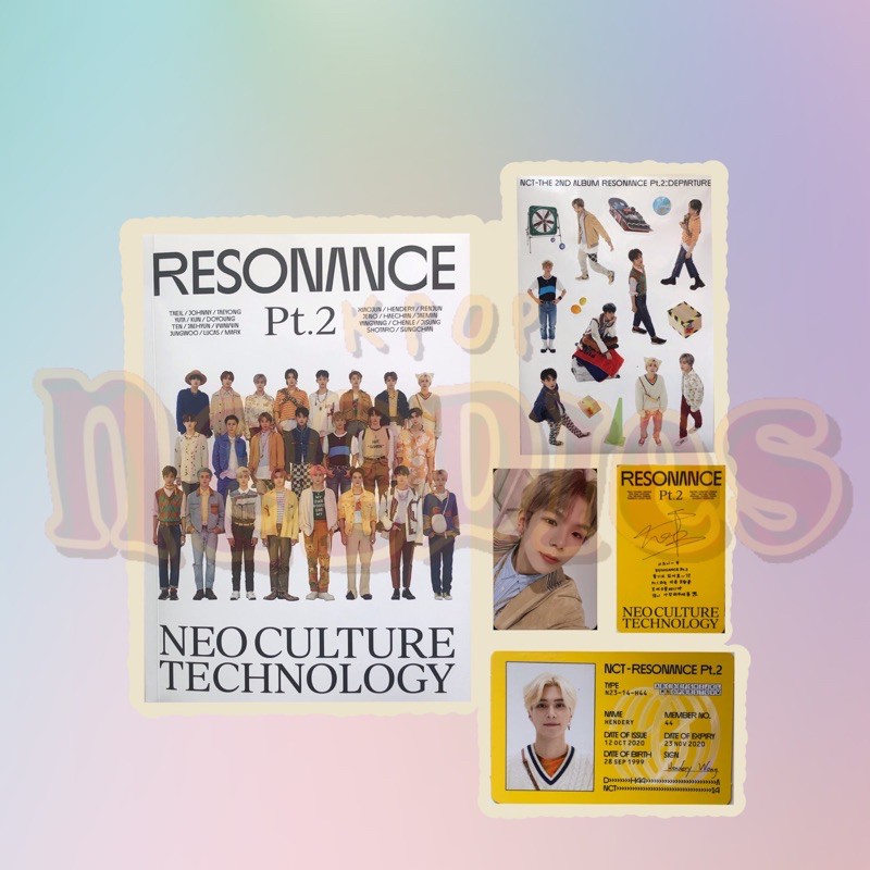 (baca deskripsi) SHARING ALBUM NCT RESONANCE Pt. 2 DEPARTURE PC SHOTARO BENEFIT STICKER MURAH BENE