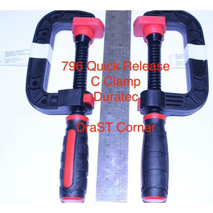 Quick Release C Clamp Klem Kayu Woodworking Duratec 2 Inch